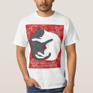 T-shirt Gatos no Amor: Paulie & Angie