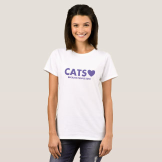 T-shirt Gatos: Porque pessoas são uma droga