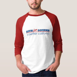T-shirt Gavin para o governador