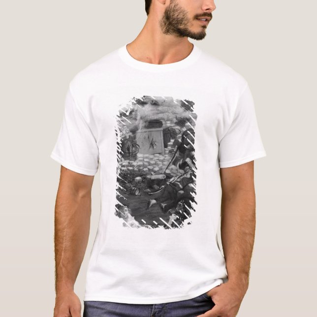T-shirt Gavroche que recolhe cartuchos (Frente)