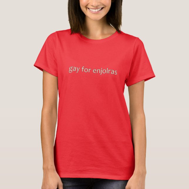 T-shirt gay para enjolras (Frente)