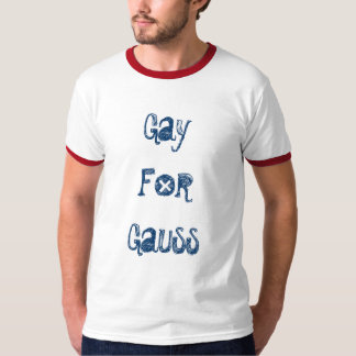 T-shirt Gay para o gauss