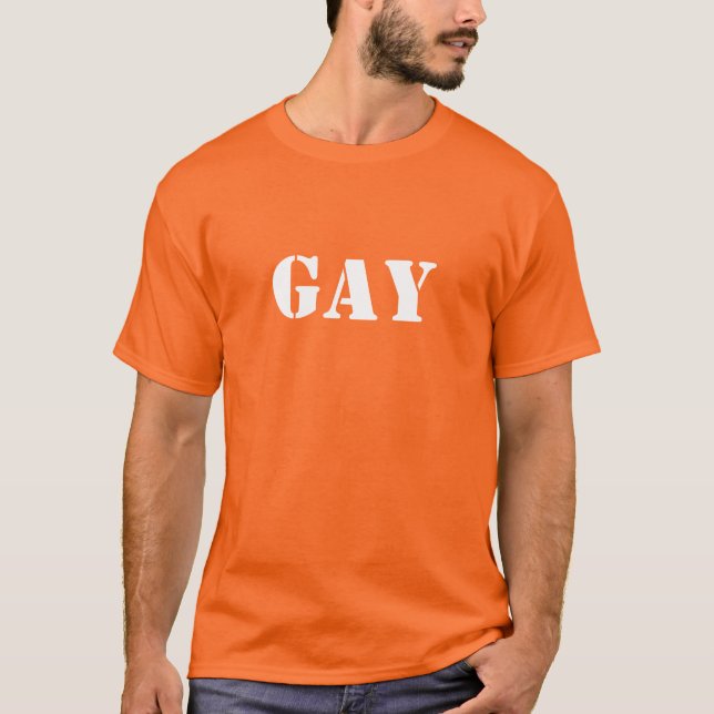 T-shirt GAY pelo #PTF (Frente)