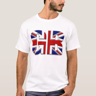 T-shirt GB do orgulho britânico de Union Jack da bandeira