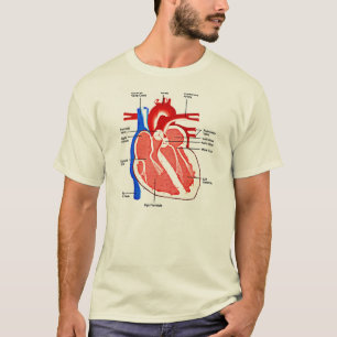 T-shirt Geek da anatomia do coração