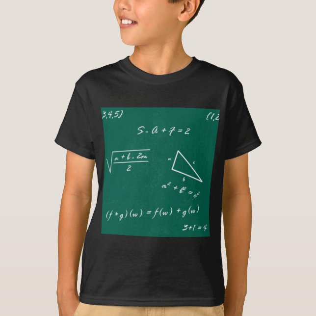 T-shirt geek de álgebra professor de matemática (Frente)
