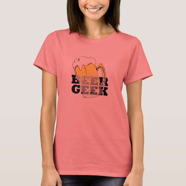 T-shirt Geek DE CERVEJA (Frente)