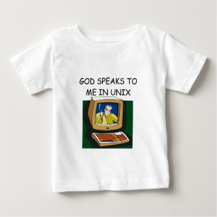 T-shirt geek do computador de unix
