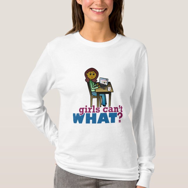 T-shirt Geek do computador - Escuro (Frente)