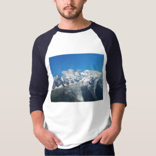 T-shirt Geleiras em Mont Blanc