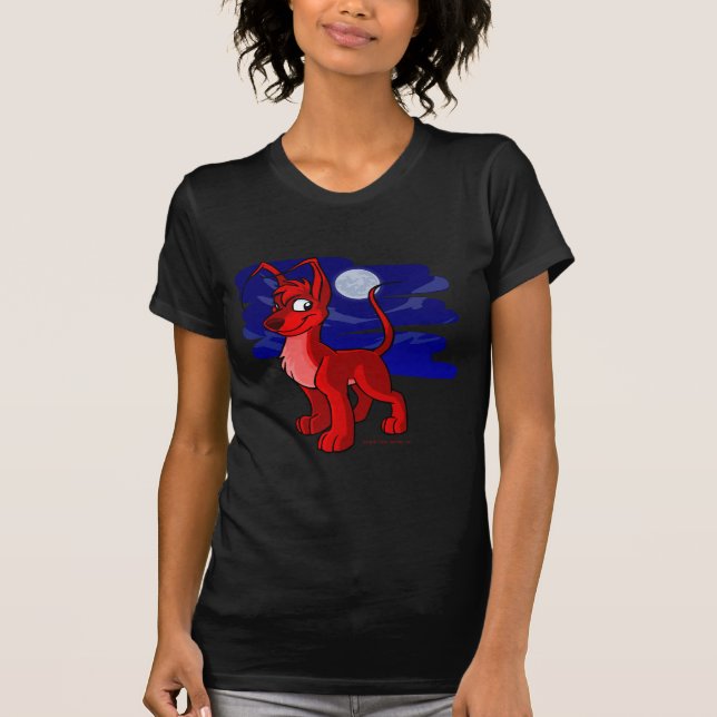 T-shirt Gelert vermelho orgulhoso pelo luar (Frente)