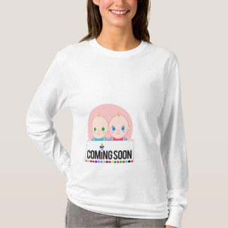 T-shirt gêmeos do bebê
