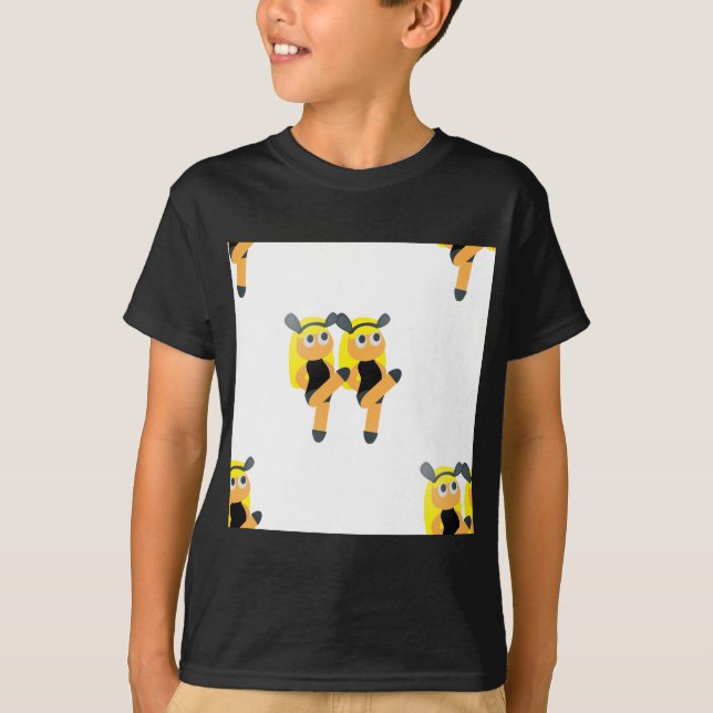 T-shirt gêmeos emoji (Frente)