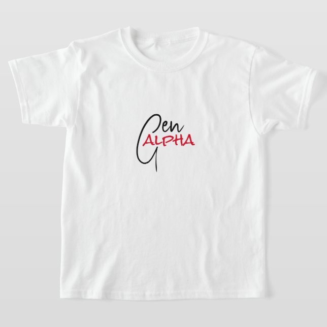 T-Shirt Gen ALPHA Kids (Postura )