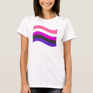 T-Shirt GENDERFLUID FLAG WAVING