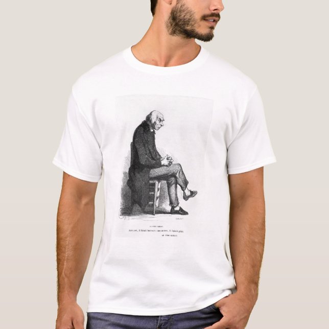 T-shirt Gene Goriot, ilustração 'de Le Pere (Frente)