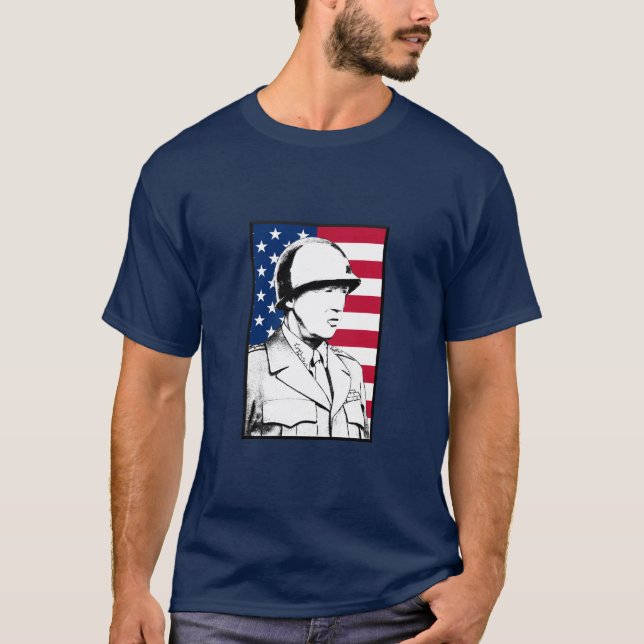 T-shirt General do exército - George Patton (Frente)