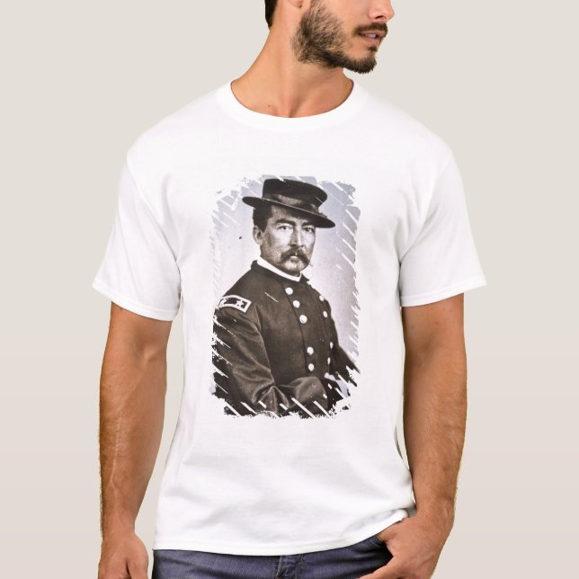 T-shirt General Philip H. Sheridan (1831-88) (foto de b/w) (Frente)