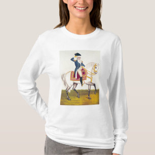 T-shirt General Washington em um carregador branco, c.1835