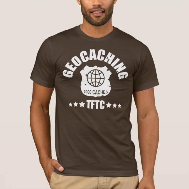 T-shirt Geocaching Award 5000 (Frente)