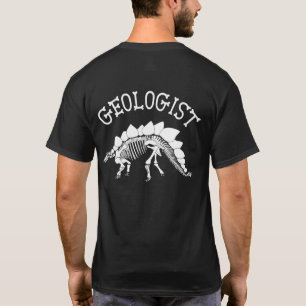 T-shirt Geóloga Hoodie (Impressão do Stegosaurus)