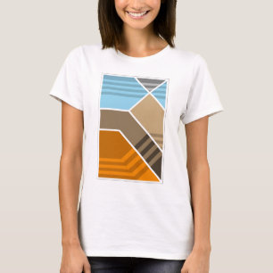 T-shirt Geologia abstrata da zona do Subduction