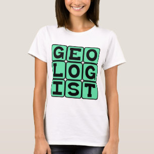 T-shirt Geólogo, Estudo da Terra
