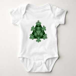 T-shirt Geometria sagrado: Triângulos verdes: