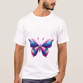 T-shirt geométrica da borboleta