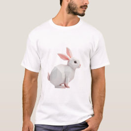 T-shirt geométrica de coelhos