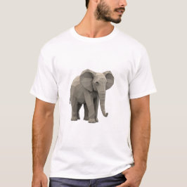 T-shirt geométrica do elefante