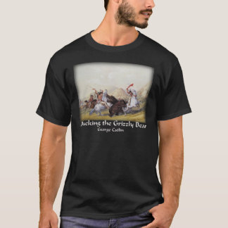 T-shirt George Catlin - atacando o urso de urso