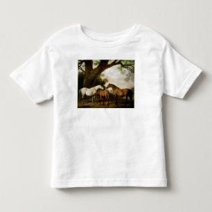 T-shirt George Stubbs   duas éguas de Shafto e um potro,