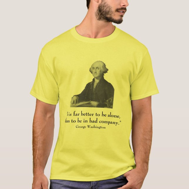 T-shirt George Washington e citações (Frente)