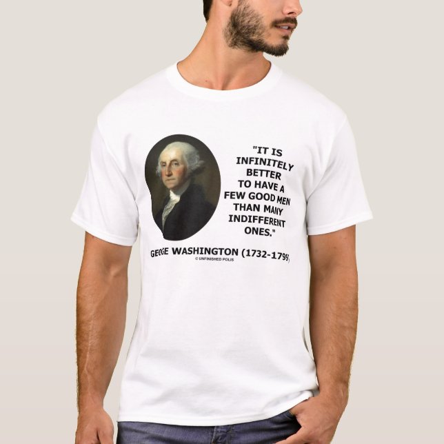 T-shirt George Washington melhor para ter poucos bons (Frente)
