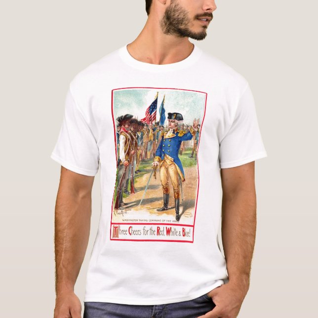 T-shirt George Washington Patriotic (Frente)