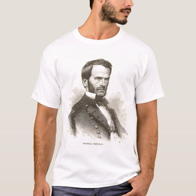 T-shirt geral de W.T Sherman (Frente)