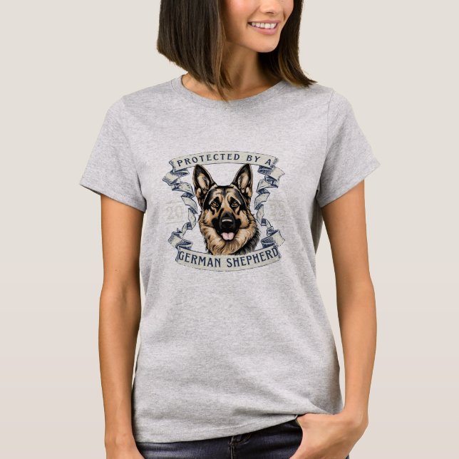 T-Shirt German shepherd feminino (Frente)
