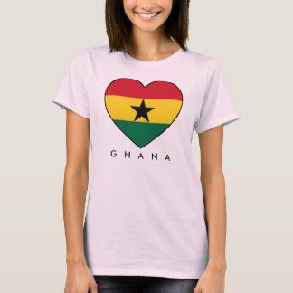 T-shirt Ghana Soccer Heart