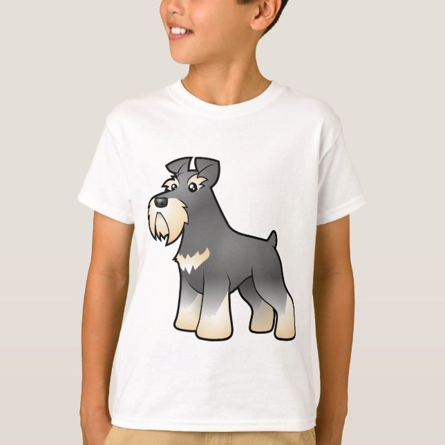 T-shirt Giant/Standard/Miniature Schnauzer (Frente)
