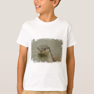 T-shirt gigante da juventude da lontra de rio
