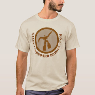 T-shirt gigante de Brown dos robôs do cartão