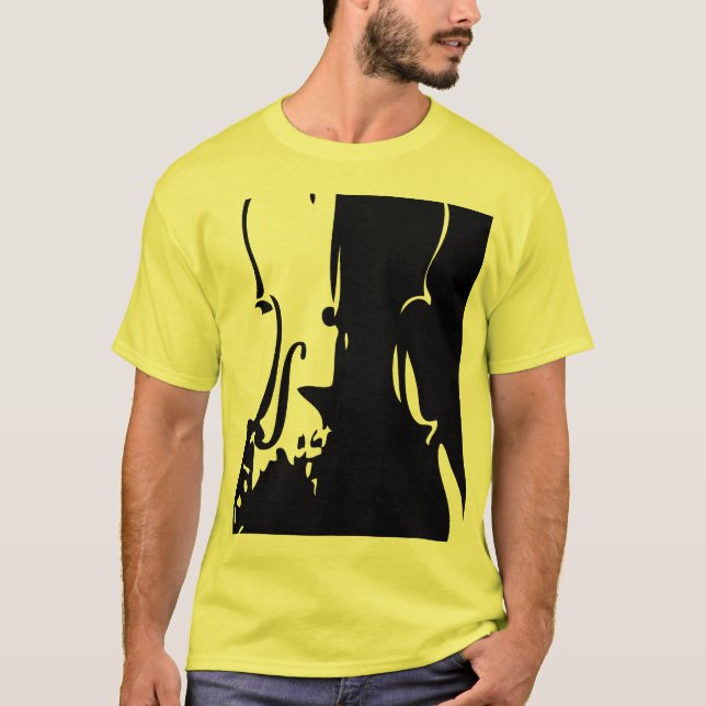 T-shirt gigante do violino (Frente)