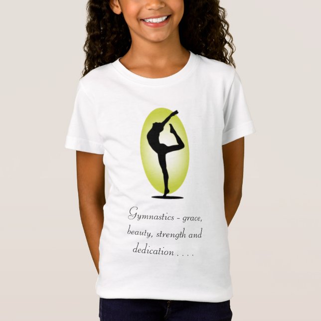 T-shirt Ginástica - benevolência, beleza, streng… - (Frente)