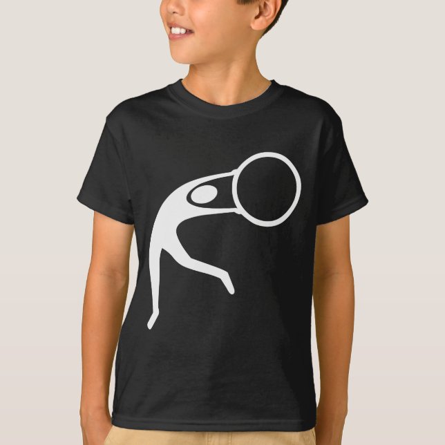T-shirt Ginástica Rítmica Figura - Branco (Frente)