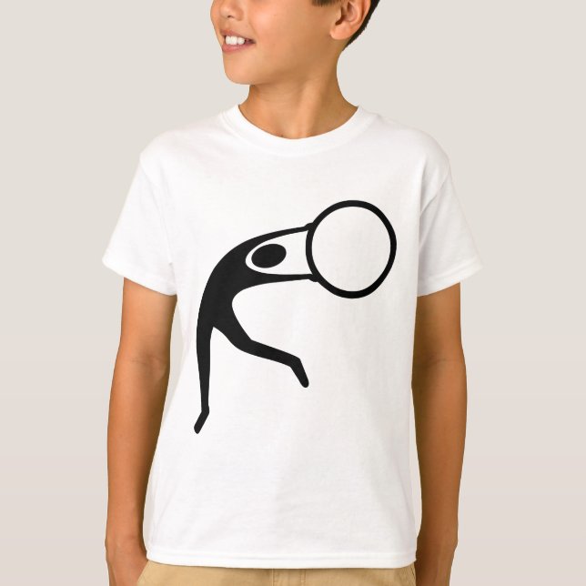 T-shirt Ginástica Rítmica Figura - Preto (Frente)