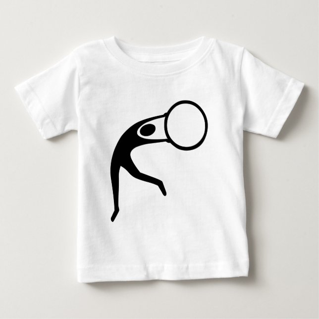 T-shirt Ginástica Rítmica Figura - Preto (Frente)