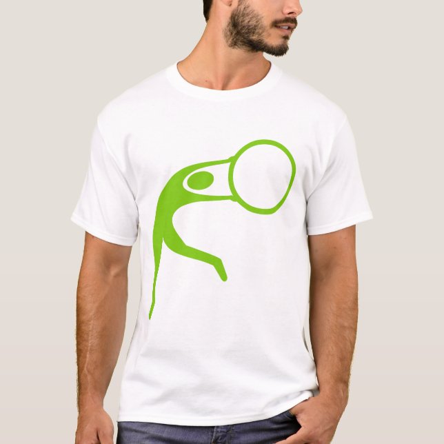 T-shirt Ginástica Rítmica Figura - Verde Marciano (Frente)