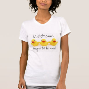 T-shirt Ginecologista e patos de borracha amarelos