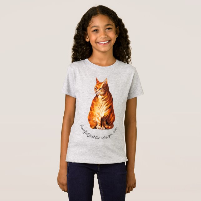 T-Shirt Ginger cat (Frente Completa)